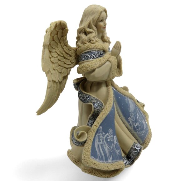 SARAHS ANGELS Praying Angel Musical Figurine in Nativity Scene Dress 2006 Boxed - Picture 5 of 11